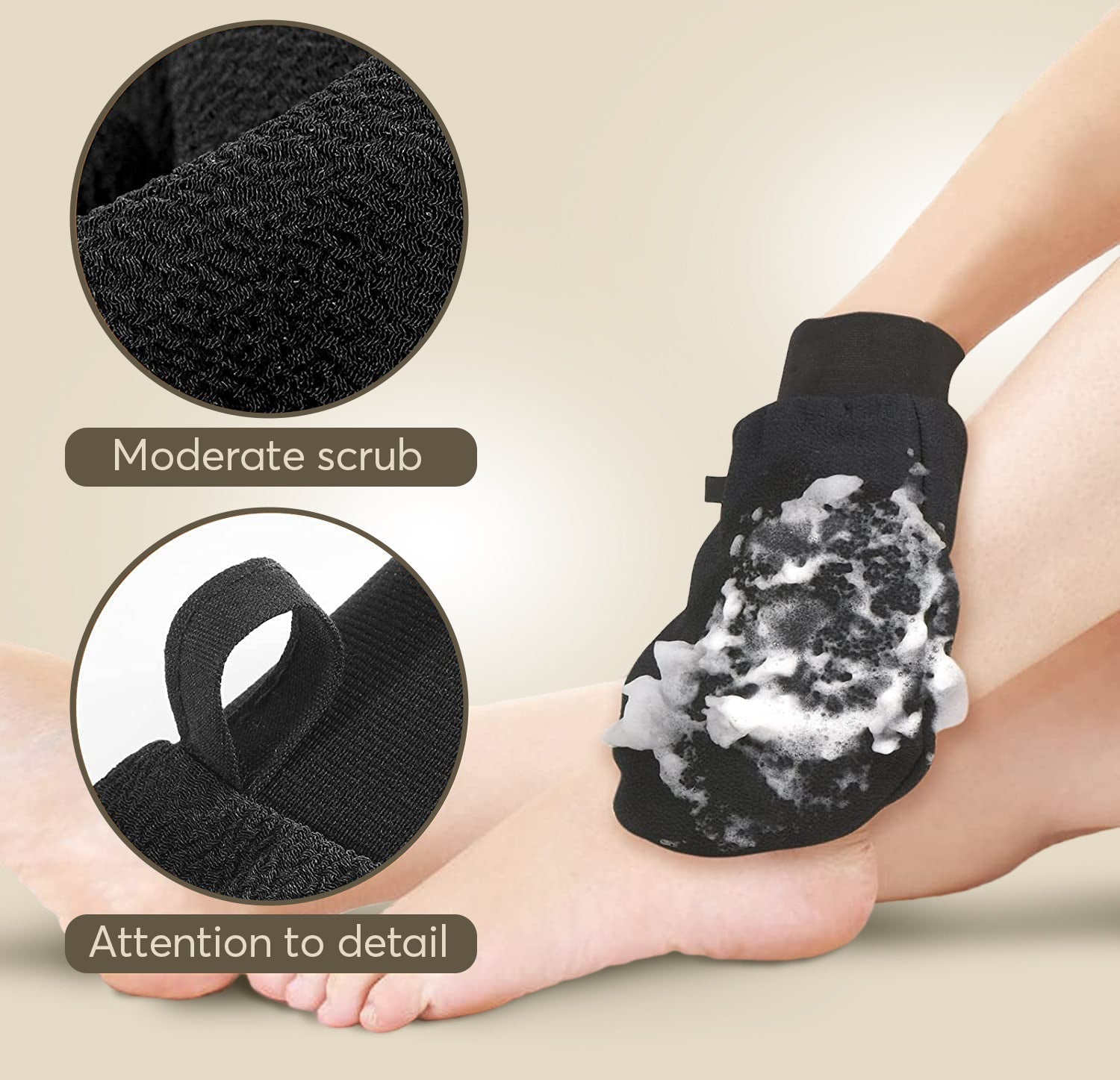 Exfoliating Glove Body Scrubber (2PCS)