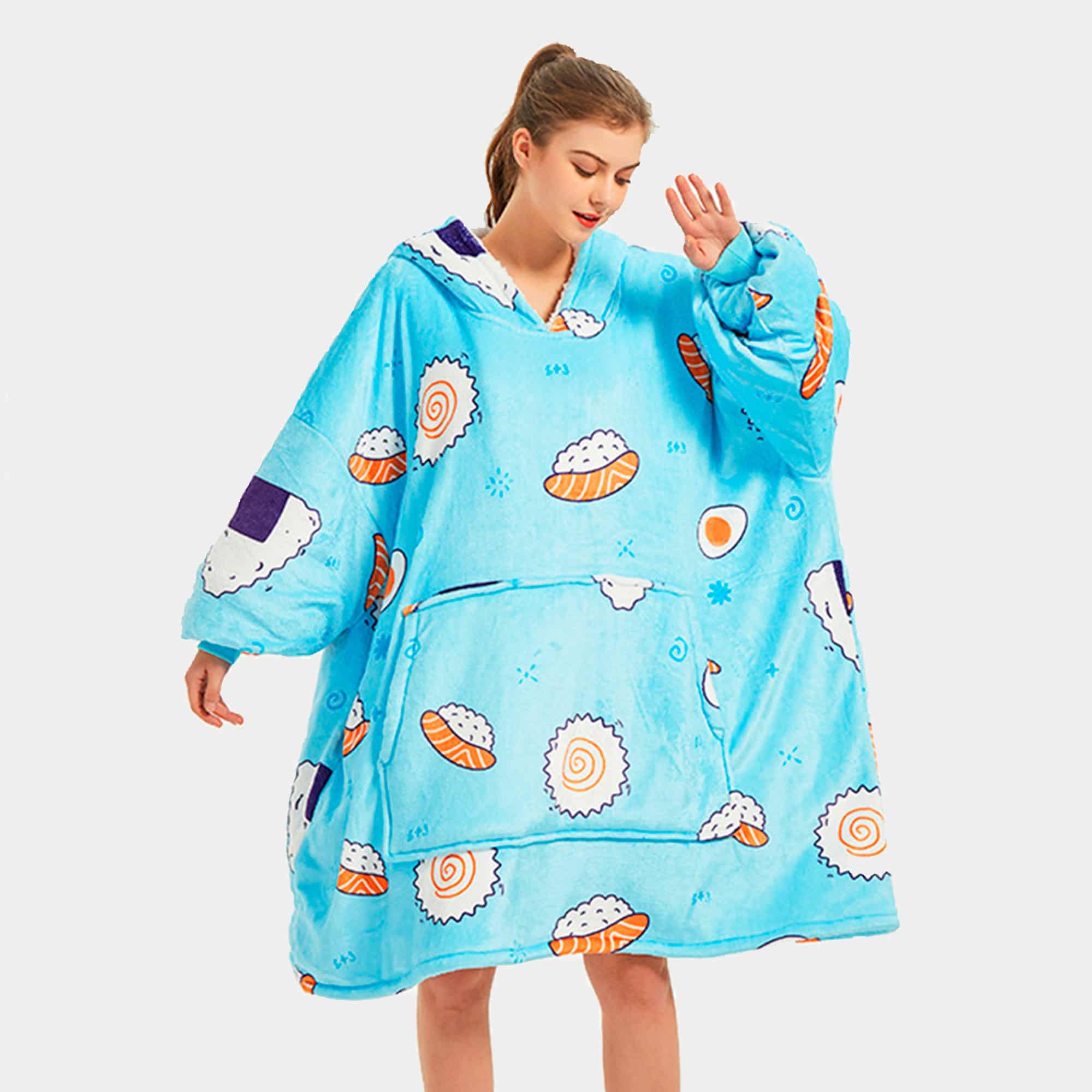 Hooded blanket Sushi