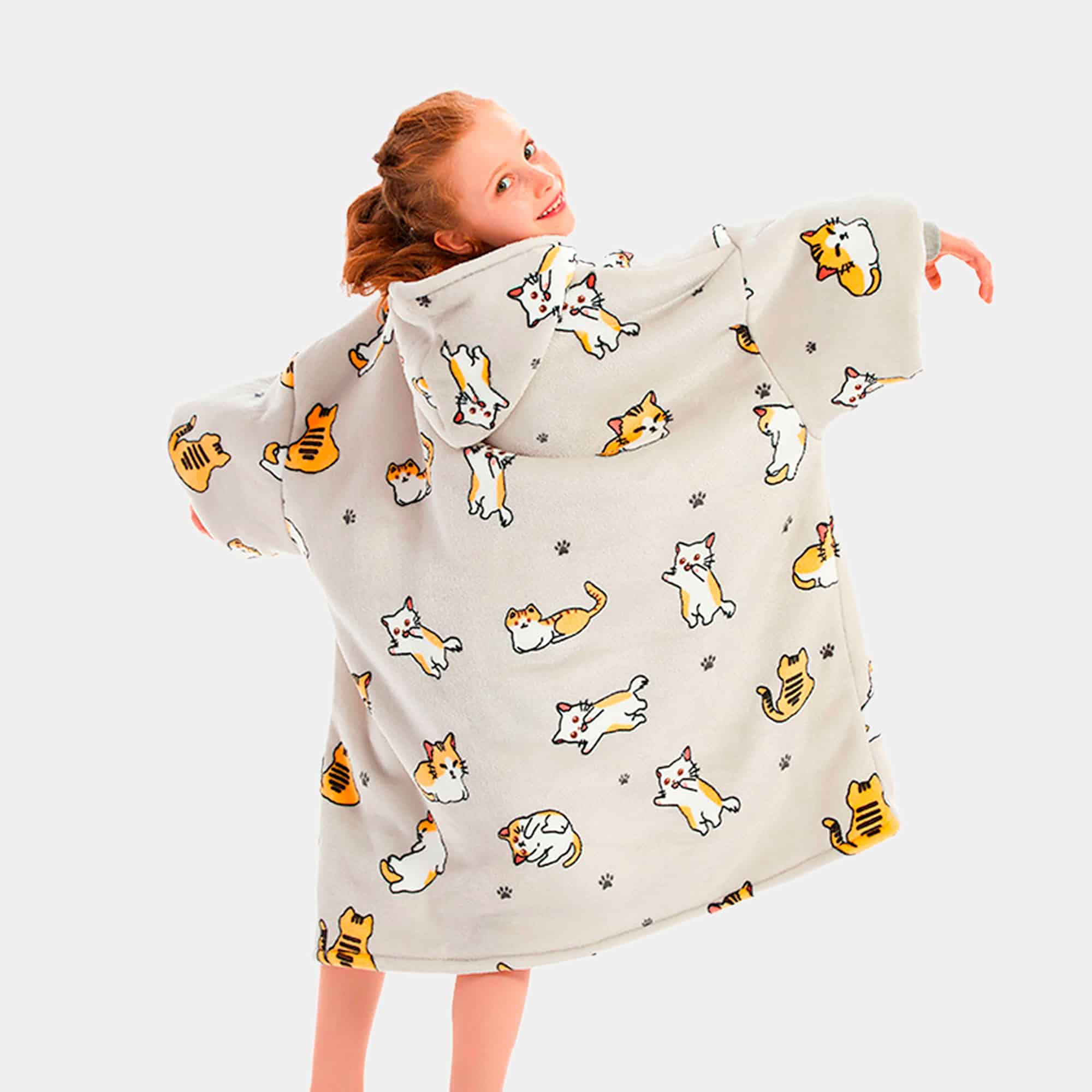 Kids Hooded blanket Cat